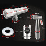 Handheld Toilet Bidet Faucet Sprayer Stainless Steel Bathroom Hand Bidet Spraye Set Toilet Self Cleaning Shower Head No Punch