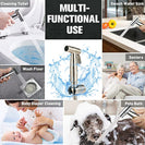 Handheld Toilet Bidet Faucet Sprayer Stainless Steel Bathroom Hand Bidet Spraye Set Toilet Self Cleaning Shower Head No Punch