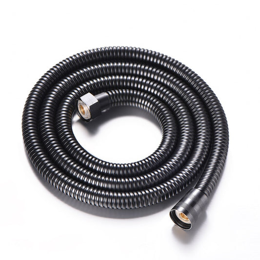 1.2M 1.5M Black Stainless Steel Shower Hose Handheld Shower Head Fittings Pipes Bathroom Accessories Hose Flexible Plumbing Pipe - WELQUEEN