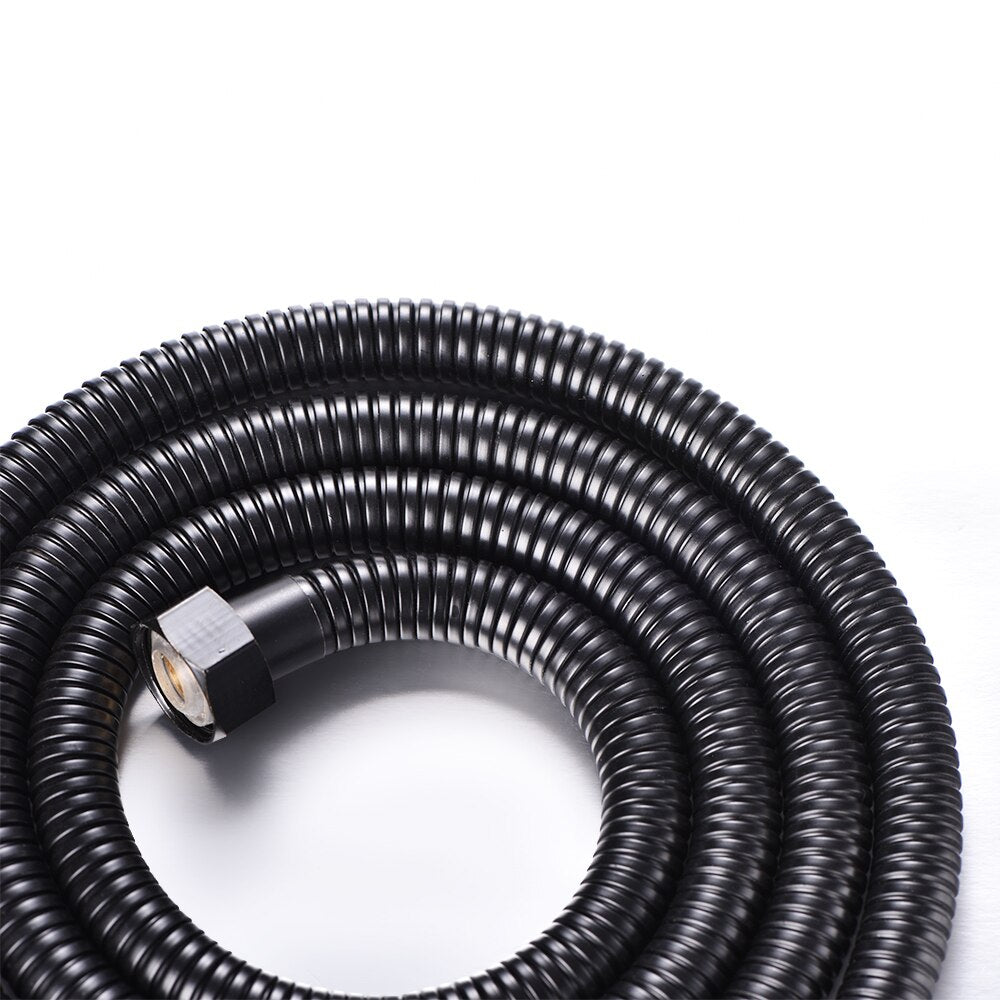 1.2M 1.5M Black Stainless Steel Shower Hose Handheld Shower Head Fittings Pipes Bathroom Accessories Hose Flexible Plumbing Pipe - WELQUEEN