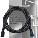 1.5M Black Stainless Shower Head Hose Bathroom Shower Hose Handheld Shower Water Pipe Fittings Replacement Soft Water Pipe G1/2