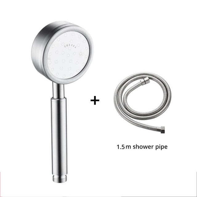 304 Stainless Steel Shower Head Pressurized Bath Shower Shower Single Head Shower Pressurized Bath Shower Head - WELQUEEN