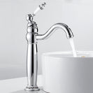 New Deck Bathroom Basin Sink Mixer Tap Polished Antique/Black Faucet Waterfall Faucet Bathroom Faucet
