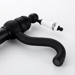 New Deck Bathroom Basin Sink Mixer Tap Polished Antique/Black Faucet Waterfall Faucet Bathroom Faucet