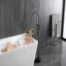 Bathroom Bathtub Faucet Mixer Freestanding Bathtub Faucet Bathtub Tap Hot and Cold Water Bath Tub Faucet Floor Mounted