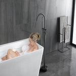 Bathroom Bathtub Faucet Mixer Freestanding Bathtub Faucet Bathtub Tap Hot and Cold Water Bath Tub Faucet Floor Mounted