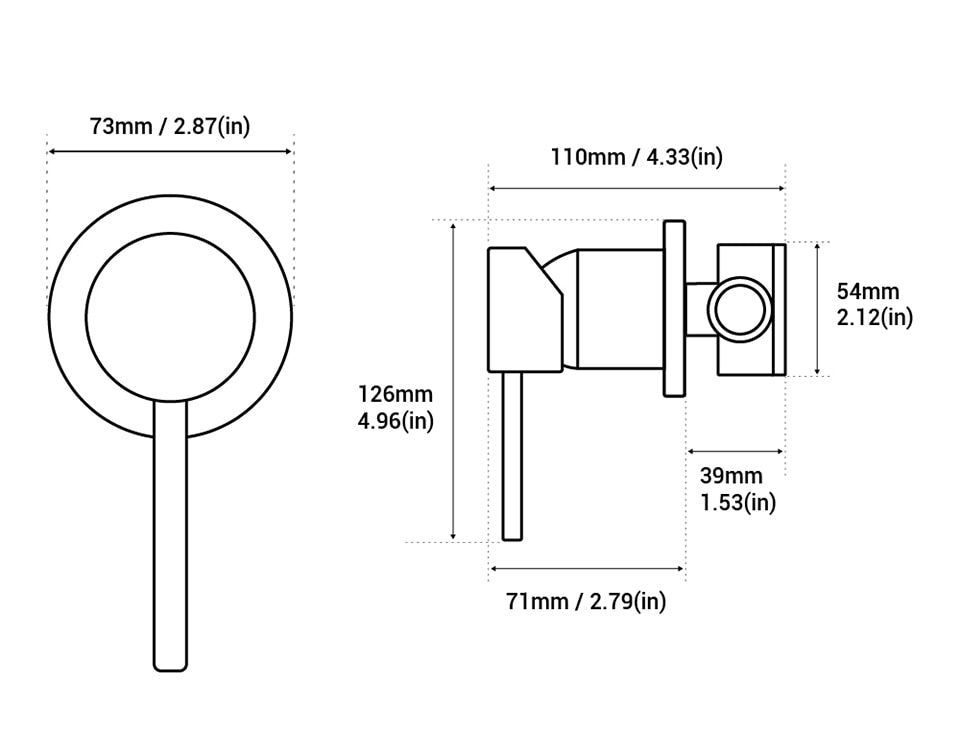 Brass Shower Valve Showers Faucet Diverter Control Valve Wall Mounted Mixer Valves for Spout Shower Head Matte Black & Chrome - WELQUEEN