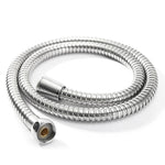 1.2m/1.5m/ 2m G1/2 Inch Flexible Shower Hose Stainless Steel Chrome Bathroom Water Head Shower Head Pipe Tool