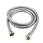 1.2m/1.5m/ 2m G1/2 Inch Flexible Shower Hose Stainless Steel Chrome Bathroom Water Head Shower Head Pipe Tool