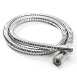 1.2m/1.5m/ 2m G1/2 Inch Flexible Shower Hose Stainless Steel Chrome Bathroom Water Head Shower Head Pipe Tool