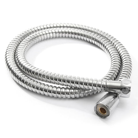 1.2m/1.5m/ 2m G1/2 Inch Flexible Shower Hose Stainless Steel Chrome Bathroom Water Head Shower Head Pipe Tool - WELQUEEN