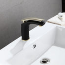 Modern Black Single Hole Single Handle Bathroom Sinks Basin Faucet