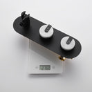 Freestanding Bathtub Faucet Tub Filler Jade Dual Handle Floor Mount Bathroom Faucet with Handheld Shower Bath Mixer Tap