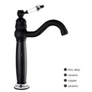 New Deck Bathroom Basin Sink Mixer Tap Polished Antique/Black Faucet Waterfall Faucet Bathroom Faucet