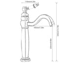 New Deck Bathroom Basin Sink Mixer Tap Polished Antique/Black Faucet Waterfall Faucet Bathroom Faucet