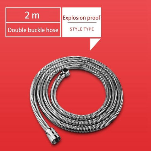 1.5m/2m/3m Stainless Steel Shower Hose High Quality Encryption Explosion-proof Hose Spring Tube Pull Tube Bathroom Accessories - WELQUEEN