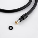 1.5m Shower Hose Flexible Matte Black PVC Shower Explosion-proof Home Bathroom Pipe Fittings Hose