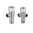 Stainless Steel Angle Valve G1/2 Thread Triangle Valve Hot and Cold Water Valve Bathroom Connector for Toilet Basin Water Heater