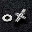 Stainless Steel Angle Valve G1/2 Thread Triangle Valve Hot and Cold Water Valve Bathroom Connector for Toilet Basin Water Heater