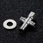 Stainless Steel Angle Valve G1/2 Thread Triangle Valve Hot and Cold Water Valve Bathroom Connector for Toilet Basin Water Heater