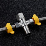 Stainless Steel Angle Valve G1/2 Thread Triangle Valve Hot and Cold Water Valve Bathroom Connector for Toilet Basin Water Heater