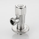 Stainless Steel Angle Valve G1/2 Thread Triangle Valve Hot and Cold Water Valve Bathroom Connector for Toilet Basin Water Heater