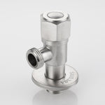 Stainless Steel Angle Valve G1/2 Thread Triangle Valve Hot and Cold Water Valve Bathroom Connector for Toilet Basin Water Heater