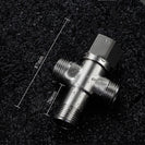 Stainless Steel Angle Valve G1/2 Thread Triangle Valve Hot and Cold Water Valve Bathroom Connector for Toilet Basin Water Heater
