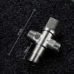 Stainless Steel Angle Valve G1/2 Thread Triangle Valve Hot and Cold Water Valve Bathroom Connector for Toilet Basin Water Heater