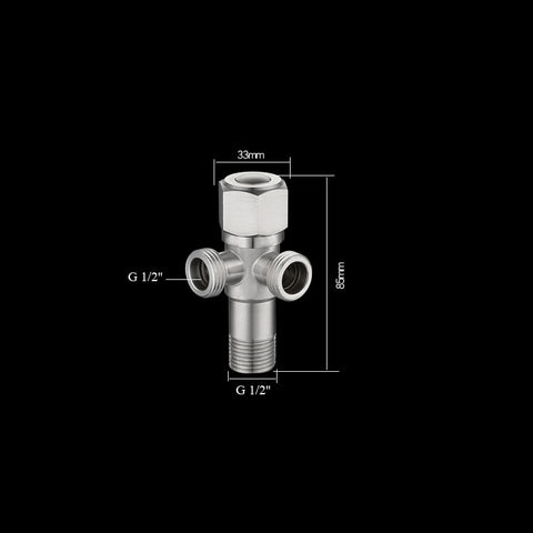 Bathroom Faucet Valve Angle Valve Single Inlet Double Outlet