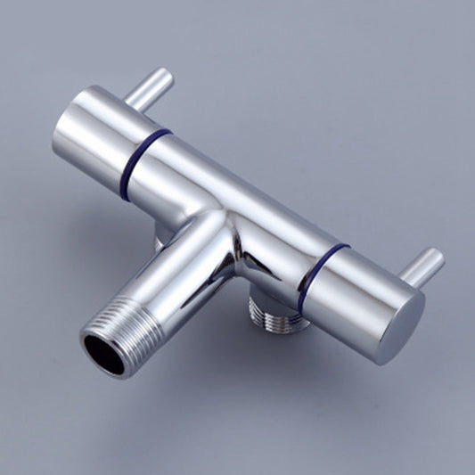 Bathroom Faucet Valve Angle Valve Single Inlet Double Outlet Double Control Valve for Shower Head Toilet Sink Basin Water Heater - WELQUEEN