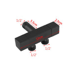 Black Multi-Function Washing Machine Faucet Brass Bathroom Mop Tap Water Taps Angle Valve