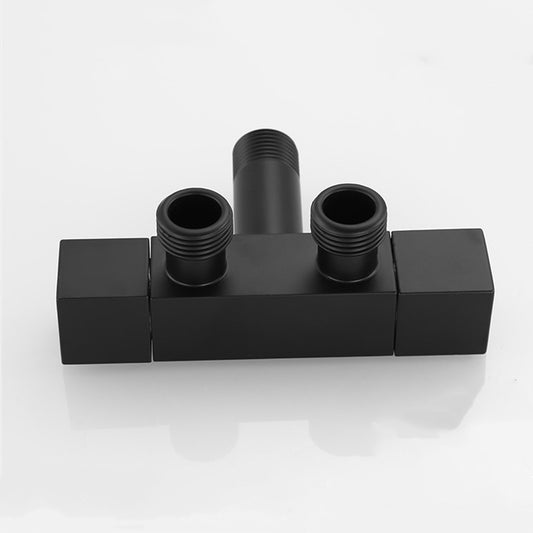 Black Multi-Function Washing Machine Faucet Brass Bathroom Mop Tap Water Taps Angle Valve - WELQUEEN