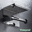 Free-punch 304Stainless Steel Toilet Paper Roll Holder Toilet Paper Towel Rack Anti-rust Waterproof Toilet Paper Shelf Dispenser