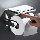 Free-punch 304Stainless Steel Toilet Paper Roll Holder Toilet Paper Towel Rack Anti-rust Waterproof Toilet Paper Shelf Dispenser