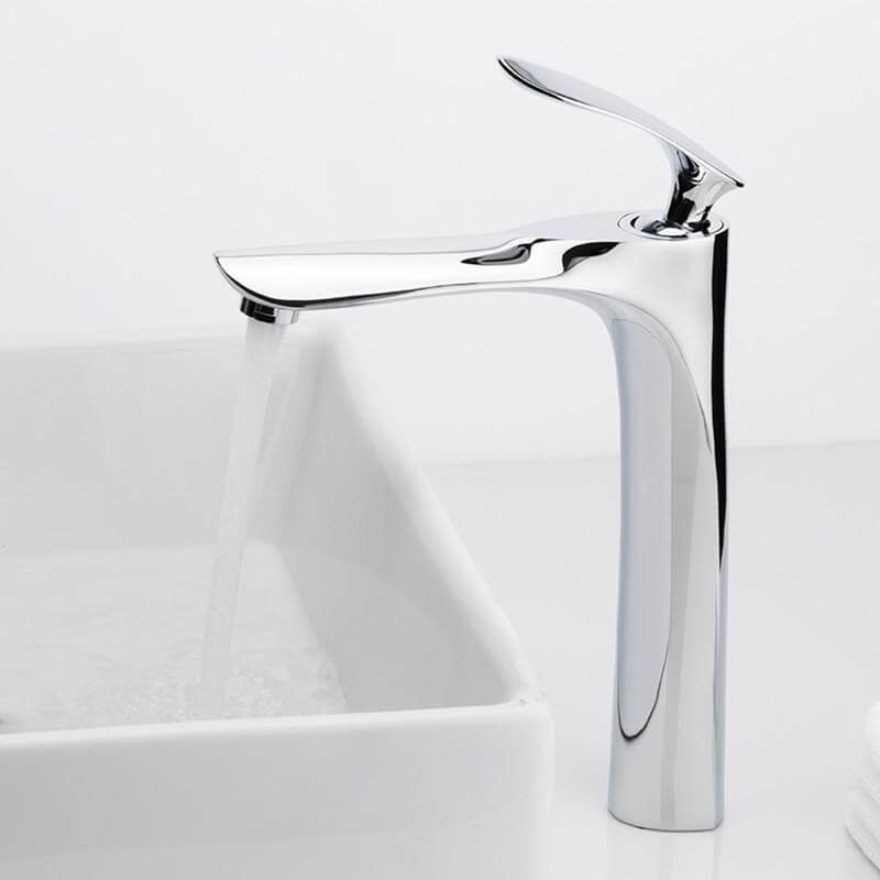 Basin Faucets Bathroom Faucet Hot and Cold Water Basin Mixer Tap Chrome Brass Toilet Sink Water Heightening Crane - WELQUEEN