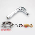 Basin Faucets Bathroom Faucet Hot and Cold Water Basin Mixer Tap Chrome Brass Toilet Sink Water Heightening Crane