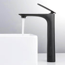 Black Brass Basin Faucet Single Handle Waterfall Basin Mixer Tap Hot & Cold Bathroom Faucets Sink Waterfall Faucet