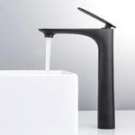 Black Brass Basin Faucet Single Handle Waterfall Basin Mixer Tap Hot & Cold Bathroom Faucets Sink Waterfall Faucet