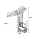 Basin Faucets Waterfall Faucet for Bathroom Basin Mixer Tap Single Handle Sink Mixer Tap Deck Mounted Bathroom Faucet