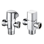 Solid Brass 1 In 2 Out High Quality Triangle Valve Wall Mount Bathroom Toilet Faucet Angle Switch G1/2" Male Thread Stop Valve