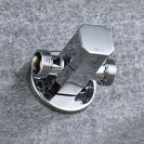 Solid Brass 1 In 2 Out High Quality Triangle Valve Wall Mount Bathroom Toilet Faucet Angle Switch G1/2" Male Thread Stop Valve