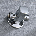 Solid Brass 1 In 2 Out High Quality Triangle Valve Wall Mount Bathroom Toilet Faucet Angle Switch G1/2" Male Thread Stop Valve