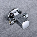 Solid Brass 1 In 2 Out High Quality Triangle Valve Wall Mount Bathroom Toilet Faucet Angle Switch G1/2" Male Thread Stop Valve