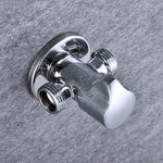 Solid Brass 1 In 2 Out High Quality Triangle Valve Wall Mount Bathroom Toilet Faucet Angle Switch G1/2" Male Thread Stop Valve