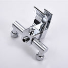Bathtub Shower Set Wall Mounted Waterfall Bath Faucet | Bathroom Cold and Hot Mixer Taps Brass Chrome