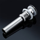 Pop up Drain with Overflow Bathroom Sink Waste Basin Drainer Plug Bath Tub Round Chrome