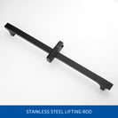High Quality Black Shower Sliding Bar Wall Mounted Shower Bar Adjustable Sliding Rail Set 3 Function Shower Minimalist Style
