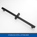 High Quality Black Shower Sliding Bar Wall Mounted Shower Bar Adjustable Sliding Rail Set 3 Function Shower Minimalist Style