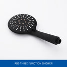 Adjustable 3 Function Black Shower Riser Slide Bar Wall Mount Shower Sliding Bar